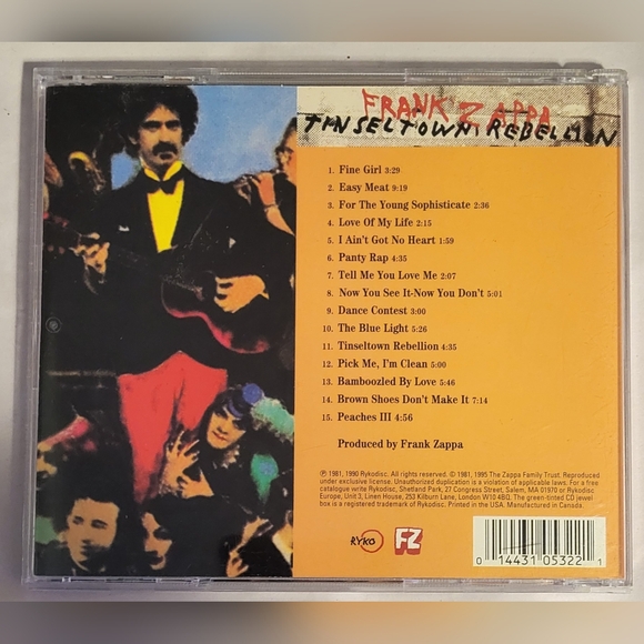 Frank Zappa - Tinseltown Rebellion Album - Picture 2 of 3